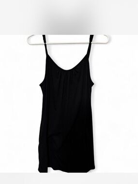 Simple Black Spaghetti Strap Slip Dress